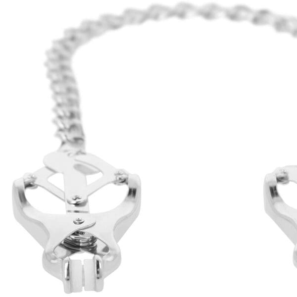 DARKNESS - METAL NIPPLE CLAMP WITH CHAIN 3